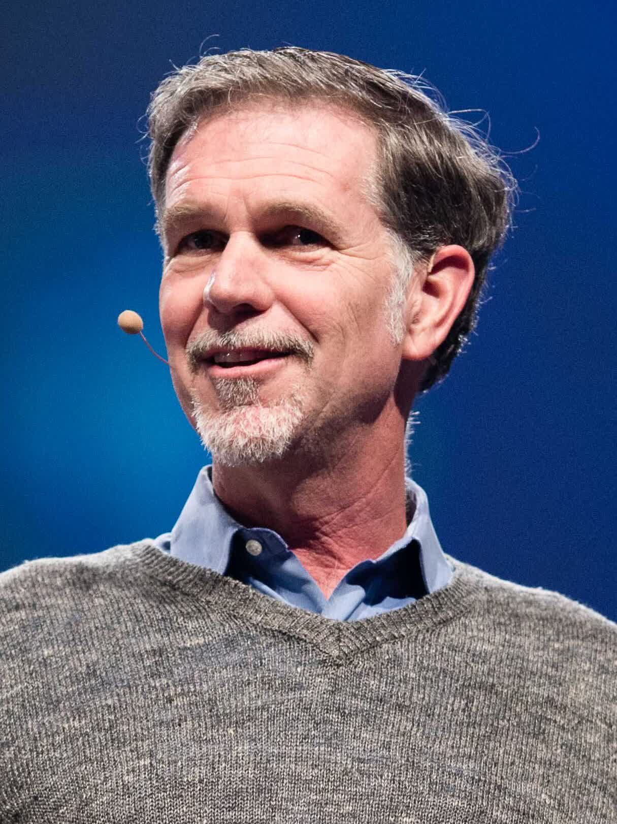 Reed Hastings, Netflix co-founder, speaking at re:publica 2015 in Berlin